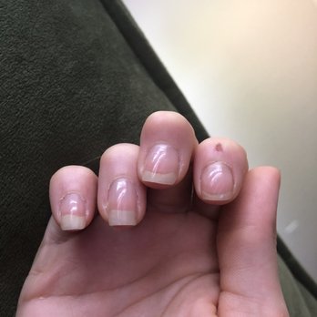 AM & PM Nail Spa - Just got these done yesterday , cuticles already looking bad . - Nail Salons Near Me - Sherman oak, California