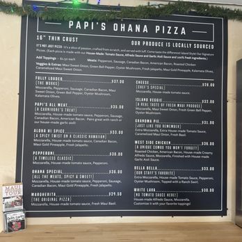 Papi’s Ohana - Pizza menu - Pizza Near Me - Lahaina, Hawaii Papi’s Ohana - Pizza menu - Pizza Near Me - Lahaina, Hawaii