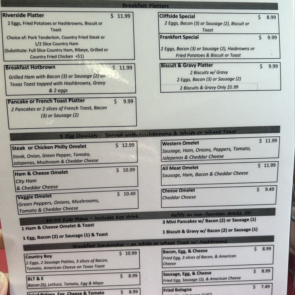 Cliffside Diner - American Near Me - Frankfort, Kentucky