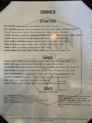 Menu photo 1 Cotton & Rye Savannah, GA Menu photo 1 Cotton & Rye Savannah, GA