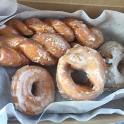 Hershbergers Bakery - Glazed twist, old fashioned and my wife's all time favorite blueberry donut.