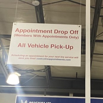 Costco Tire Center - Sign we are "supposed to ignore" according to Employee (Kenichi) - Tires Near Me - Chino Hills, California Costco Tire Center - Sign we are "supposed to ignore" according to Employee (Kenichi) - Tires Near Me - Chino Hills, California