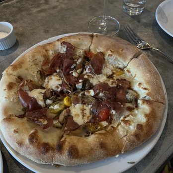 Coltivare - Chicken & Prosciutto pizza. The crust alone on their pizzas is to die for and craveable! - Italian Near Me - Houston, Texas