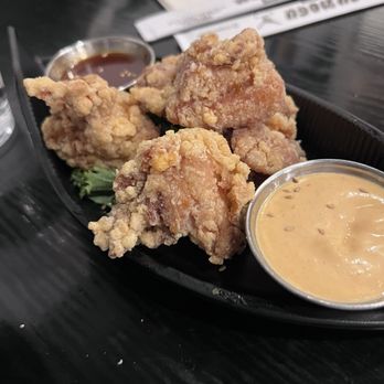 Wadaya - Mongo chicken aka chicken karaage. Good size pieces, well seasoned and cooked perfectly. - Ramen Near Me - Costa Mesa, California Wadaya - Mongo chicken aka chicken karaage. Good size pieces, well seasoned and cooked perfectly. - Ramen Near Me - Costa Mesa, California