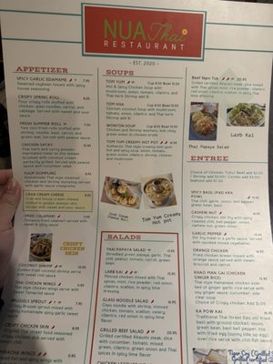 Menu photo 4 NUA Thai Houston, TX