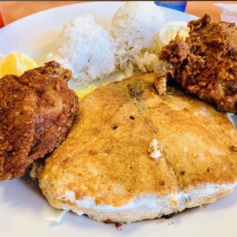 Ray's Café - Ono and chicken plate - American Near Me - Honolulu, Hawaii Ray's Café - Ono and chicken plate - American Near Me - Honolulu, Hawaii