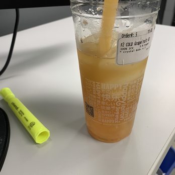 Happy Lemon - F2. Fresh Grapefruit Jasmine Green Tea (l) - Bubble Tea Near Me - Tukwila, Washington Happy Lemon - F2. Fresh Grapefruit Jasmine Green Tea (l) - Bubble Tea Near Me - Tukwila, Washington