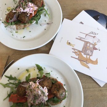 Cafe Zondag - White bread with lamb meatballs - Modern European Near Me - Maastricht, LI