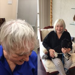 Paula's Wig Boutique - Custom topper. Seamless match with client's hair