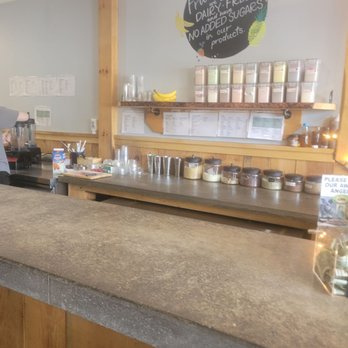 Fruit A Bowls - a counter with a chalkboard sign above it - Acai Bowls Near Me - East Stroudsburg, Pennsylvania