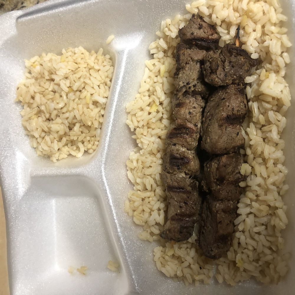 Laziza Mediterranean Grill - Evans  - Lamb Skewer Plate - Middle Eastern Near Me - Evans, Georgia
