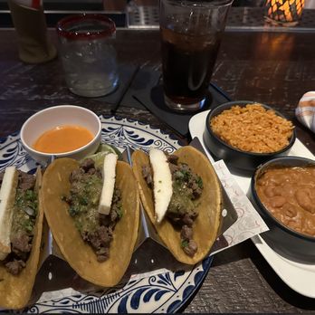 Lucia Mexican Grill - carne asada tacos with a side of their homemade rice and beans. Que Rica!!! - Tacos Near Me - Las Vegas, Nevada Lucia Mexican Grill - carne asada tacos with a side of their homemade rice and beans. Que Rica!!! - Tacos Near Me - Las Vegas, Nevada