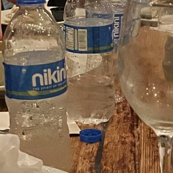 El Asador - Bottled water in plastic at a $40 per person meal. - Seafood Near Me - Old San Juan, Puerto Rico El Asador - Bottled water in plastic at a $40 per person meal. - Seafood Near Me - Old San Juan, Puerto Rico