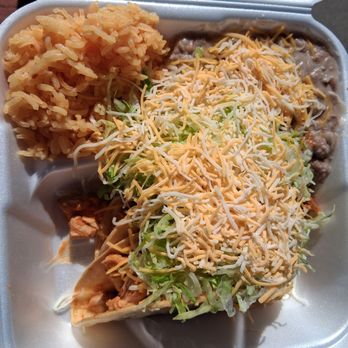 Coronado's Mexican Food - #17, two chicken tacos with rice and beans - Mexican Near Me - Tucson, Arizona Coronado's Mexican Food - #17, two chicken tacos with rice and beans - Mexican Near Me - Tucson, Arizona