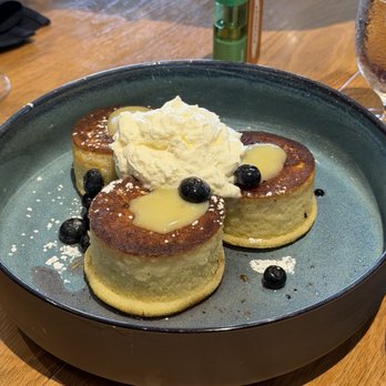 ARLO - ARLO's Souffle Pancakes- not a souffle pancake, very thick and dense - New American Near Me - San Diego, California ARLO - ARLO's Souffle Pancakes- not a souffle pancake, very thick and dense - New American Near Me - San Diego, California