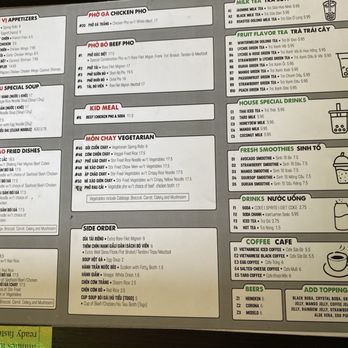 Pho 21 - Menu - Vietnamese Near Me - San Jose, California