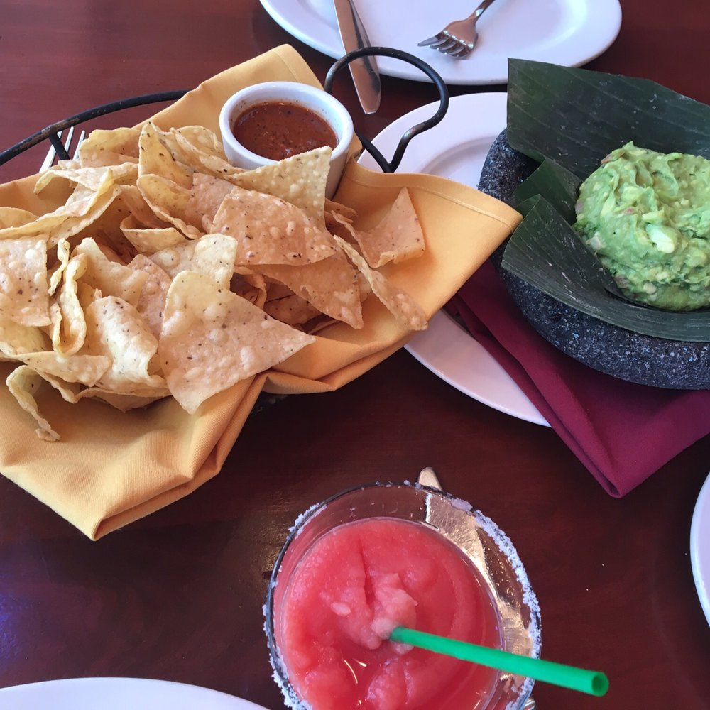 El Vez - Chips and guac with blood orange margarita - Mexican Near Me - Philadelphia, Pennsylvania