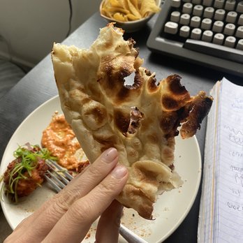 Rupee Bar - Burnt, inedible naan - Sri Lankan Near Me - Seattle, Washington