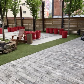 Pins Mechanical - One of the patio with large games. - Bowling Near Me - Columbus, Ohio