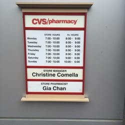 Store hours.