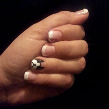 K Nails - Norco - Gel french with cutsie boston terrier! - Nail Salons Near Me - Norco, California K Nails - Norco - Gel french with cutsie boston terrier! - Nail Salons Near Me - Norco, California
