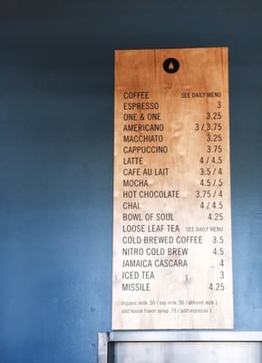 Menu photo 4 Verve Coffee Roasters Santa Cruz, CA