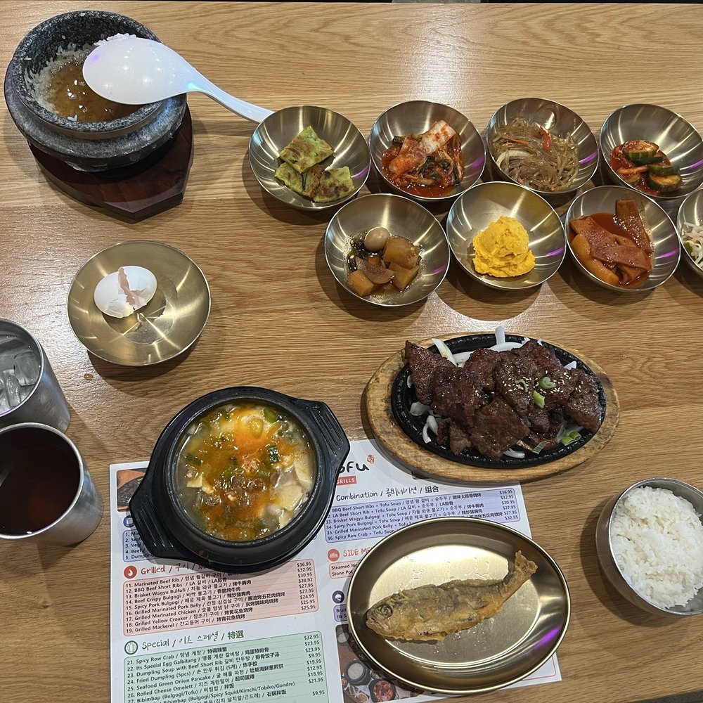 Its Tofu - BBQ Beef Short Rib combo with a Beef Tofu Soup - Korean Near Me - Irvine, California Its Tofu - BBQ Beef Short Rib combo with a Beef Tofu Soup - Korean Near Me - Irvine, California