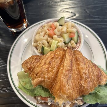 The Hive - Chicken salad croissant and pasta salad - Breakfast & Brunch Near Me - Erlanger, Kentucky