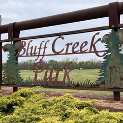 Bluff Creek Park - Park sign