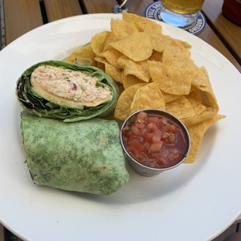 Full Sail Brew Pub - Tuna wrap and Juanita's chips and salsa - Pubs Near Me - Hood River, Oregon Full Sail Brew Pub - Tuna wrap and Juanita's chips and salsa - Pubs Near Me - Hood River, Oregon
