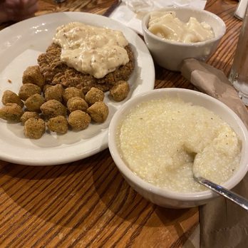 Cracker Barrel Old Country Store - Country fried steak, fried okra, and grits - American Near Me - Gurnee, Illinois Cracker Barrel Old Country Store - Country fried steak, fried okra, and grits - American Near Me - Gurnee, Illinois