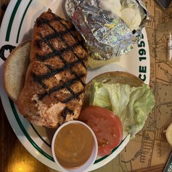 Flanigan's - Deerfield Beach - Chipotle, salmon sandwich