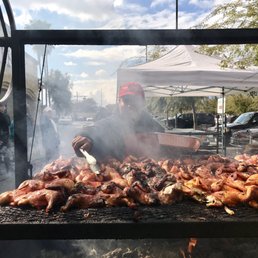 Friendly service and savory chicken, the smell alone sells it!