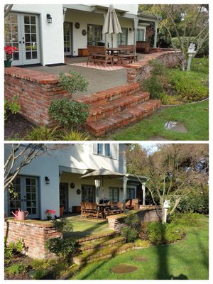 Brick Patio Cleaning Service in Sacramento, Ca - Brick and concrete cleaning services. We cleaned the moss and algae from the brick and exposed aggregate concrete and applied a post treatment to help prevent moss and algae regrowth.  Brick Patio Cleaning Service in Sacramento, Ca - Brick and concrete cleaning services. We cleaned the moss and algae from the brick and exposed aggregate concrete and applied a post treatment to help prevent moss and algae regrowth. 