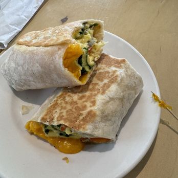 Bake Shack - Breakfast wrap with veggies and turkey sausage. - Breakfast & Brunch Near Me - Dania Beach, Florida