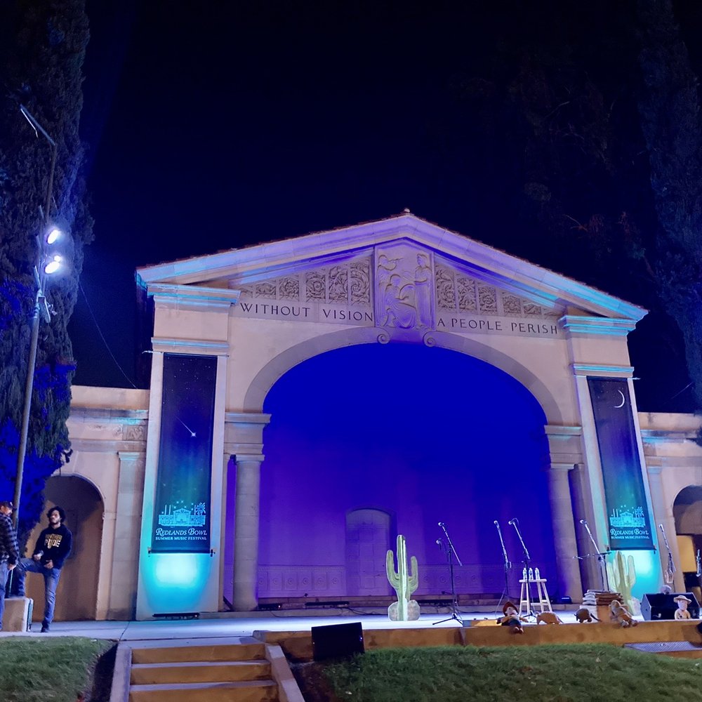 Redlands Bowl - Stage at night - Music Venues Near Me - Redlands, California Redlands Bowl - Stage at night - Music Venues Near Me - Redlands, California