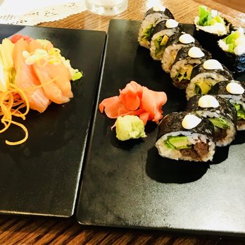 Koshi Sushi & Grill - Salmon sashimi and bulgogi roll - Sushi Bars Near Me - Southington, Connecticut