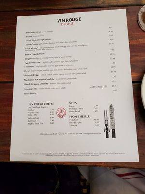 Menu photo 7 Vin Rouge Durham, NC