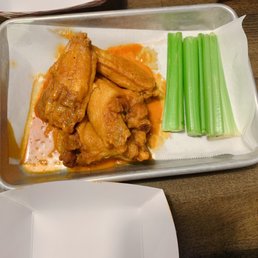Buffalo wings. Their blue cheese is to die for