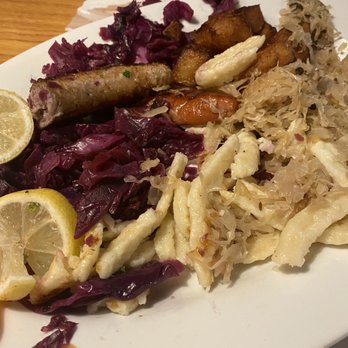 Cafe Old Vienna - Missed taking the photo of the German Feast for 2 before we already dug in... it was delicious!! - German Near Me - Myrtle Beach, South Carolina