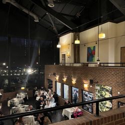 Town 220 Restaurant - Inviting brick interior