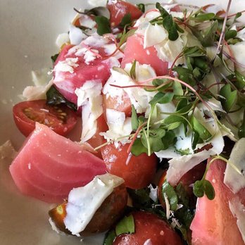 Arms Reach Bistro - Heirloom tomato & Beet Salad.  It's ok - Canadian (New) Near Me - North Vancouver, British Columbia
