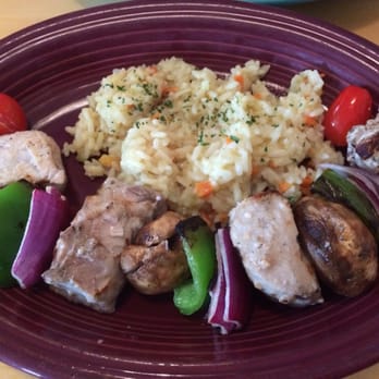 Frog Rock Tavern - Swordfish kabobs. - New American Near Me - Meredith, New Hampshire