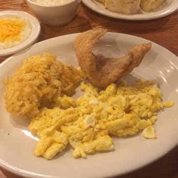 Cracker Barrel Old Country Store - Menu item "Uncle Hershel's Favorite" with catfish & hashbrown casserole. - Breakfast & Brunch Near Me - Macon, Georgia