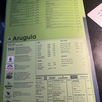 Arugula - Menu - Italian Near Me - North Bay, Ontario