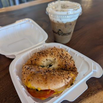 Raining Berries - Cali bagel and a Honey Almond latte - Coffee & Tea Near Me - Tampa, Florida Raining Berries - Cali bagel and a Honey Almond latte - Coffee & Tea Near Me - Tampa, Florida