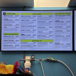 Taqueria Don Jose - Menu