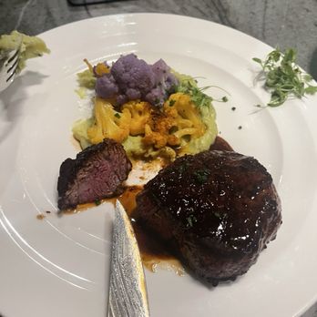 Revel Lounge - Filet with pepper sauce...nothing like described on the menu but decent - Lounges Near Me - Vail, Colorado