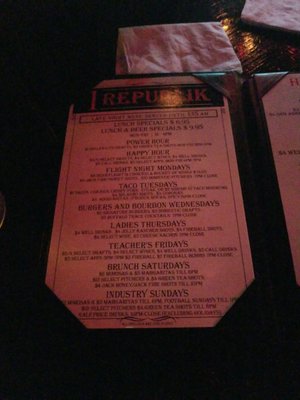 Menu photo 7 1 Republik North Arlington, NJ