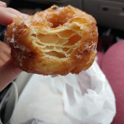 Sweet Glazed Donuts - Did not disappoint! It's got this great crunch.... Chewy center, yuum!